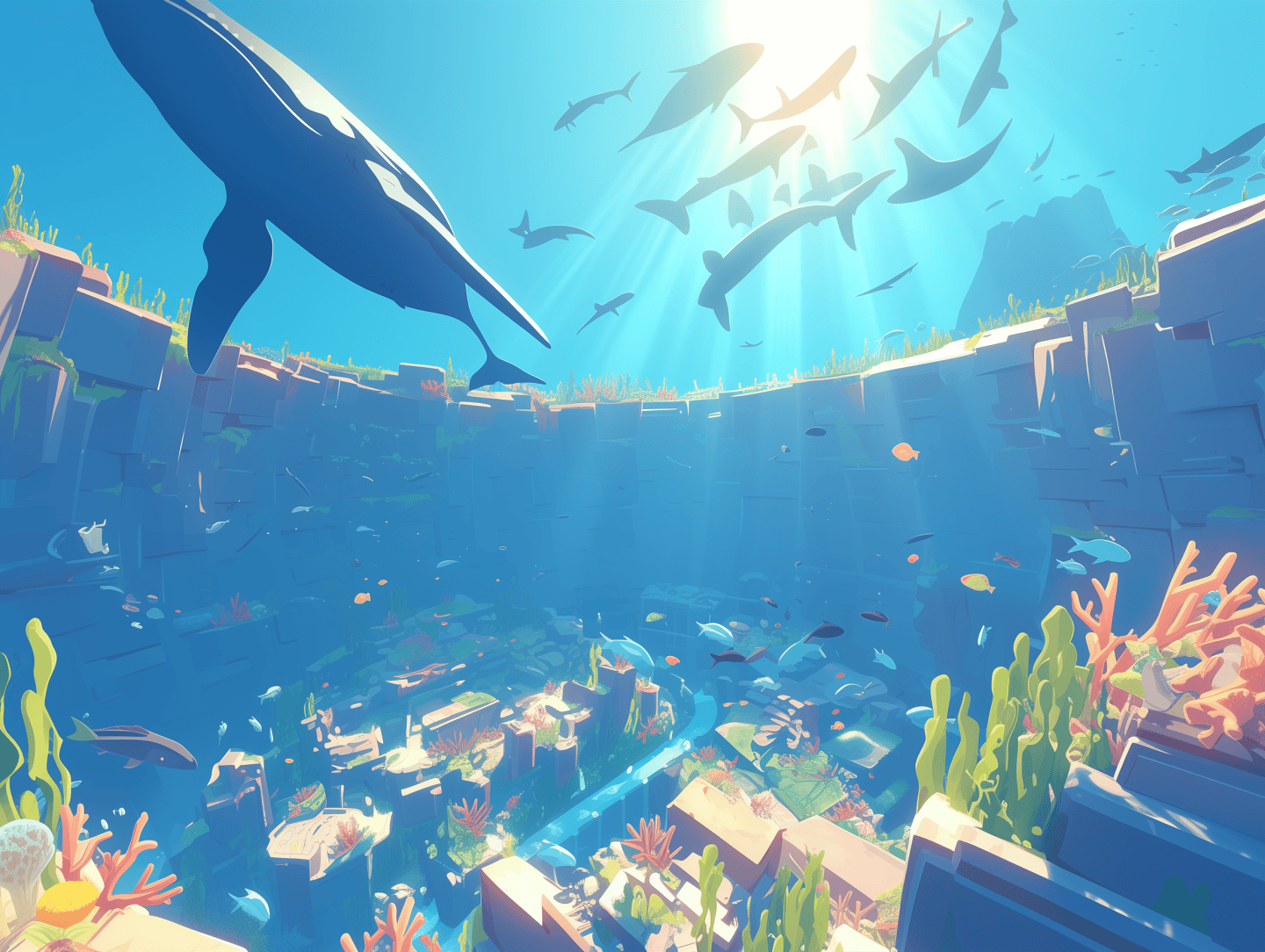 Liam and the Underwater City — illustration from The Adventures of Liam